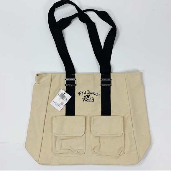 Disney Handbags - DISNEY WORLD | Canvas Tote with Pockets
